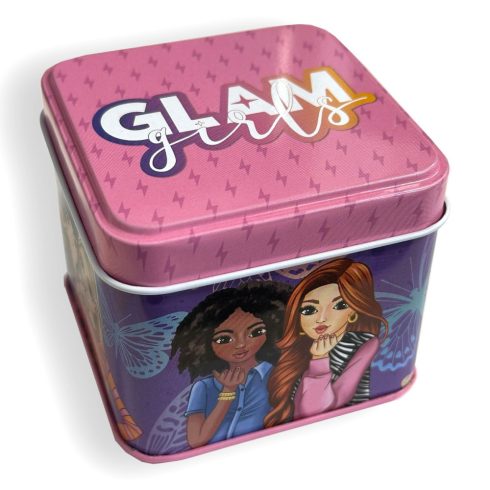 Glam Girls Butterfly mini fém doboz 7,5 cm