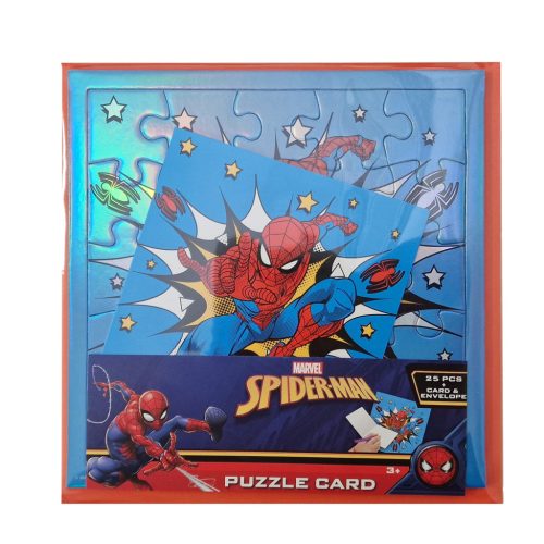 Pókember 25 db-os hologrammos puzzle meghívóval 