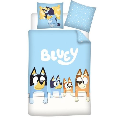 Bluey Family ágyneműhuzat 140×200cm, 65×65 cm