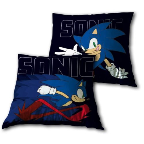 Sonic a sündisznó párna, díszpárna 40x40 cm Velúr
