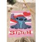 Disney Lilo és Stitch, A csillagkutya Sparkling Heart fürdőlepedő, strand törölköző 70x140cm