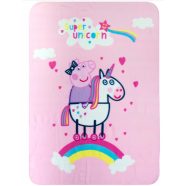 Peppa malac Unicorn polár takaró 100x140cm