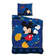   Disney Mickey Happy Steps ágyneműhuzat 140×200cm, 63×63 cm microfibre