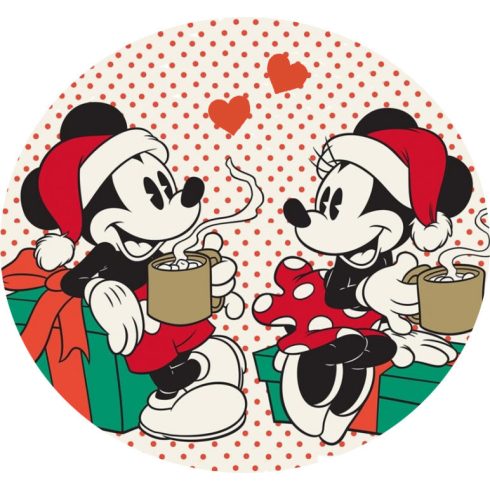 Disney Mickey Gift Karácsonyi formapárna, díszpárna 31x31 cm