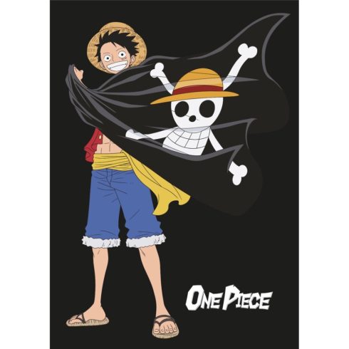 One Piece Jolly Roger polár takaró 100x140cm