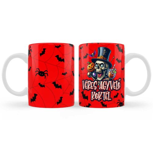 Halloween Bögre, 3 dl - Véres Agyvelő Koktél - Halloween Dekoráció