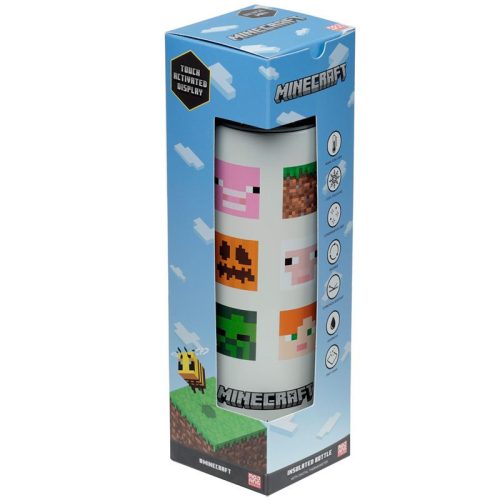Thermo Kulacs, Digitális Hőmérővel 450ml - Minecraft Skinek