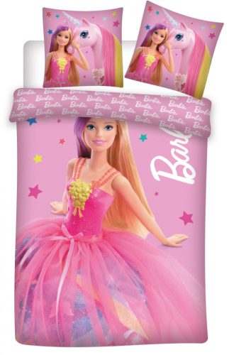 Barbie Unicorn gyerek, ovis ágyneműhuzat 100×135 cm, 40×60 cm