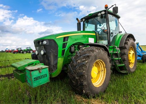 Traktor Green polár takaró 100x140cm
