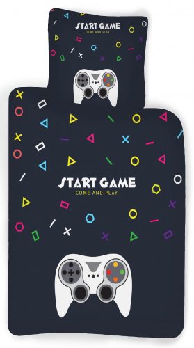 Gamer Start ágyneműhuzat 135×200cm, 80×80 cm