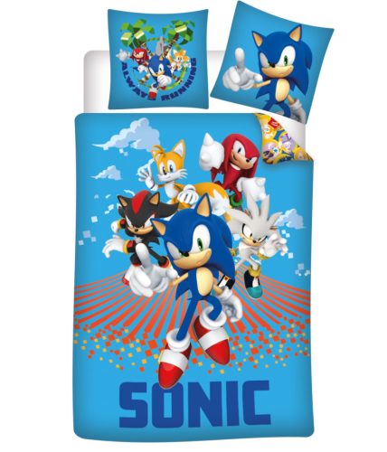Sonic a sündisznó Always Running ágyneműhuzat 140×200cm, 70×90 cm