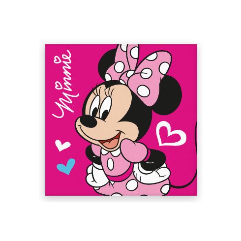 Disney Minnie Love kéztörlő, arctörlő, törölköző 30x30cm