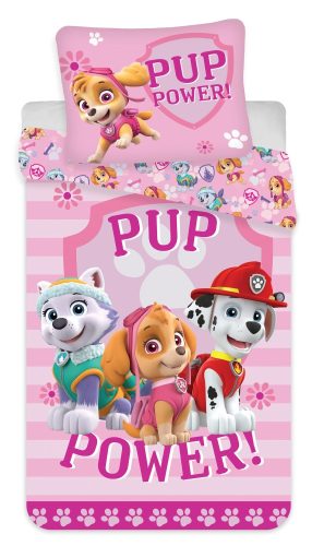 Mancs Őrjárat Pup Power ágyneműhuzat 160×200cm, 70×80 cm