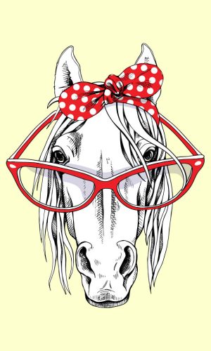 Lovas Glasses kéztörlő arctörlő, törölköző 30*50cm