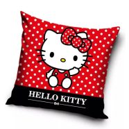 Hello Kitty párna, díszpárna 40x40 cm, piros