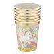 Unikornis Rainbow papír pohár 6 db-os 250 ml