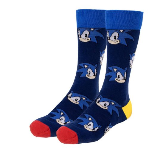 Sonic a sündisznó Face felnőtt hosszú szárú zokni 40/46