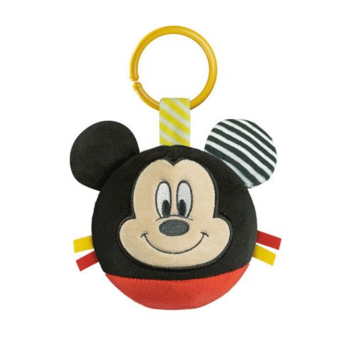 Disney Mickey plüss labdafigura, baba csörgő Clementoni