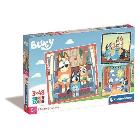 Bluey Together 3x48 db-os puzzle Clementoni