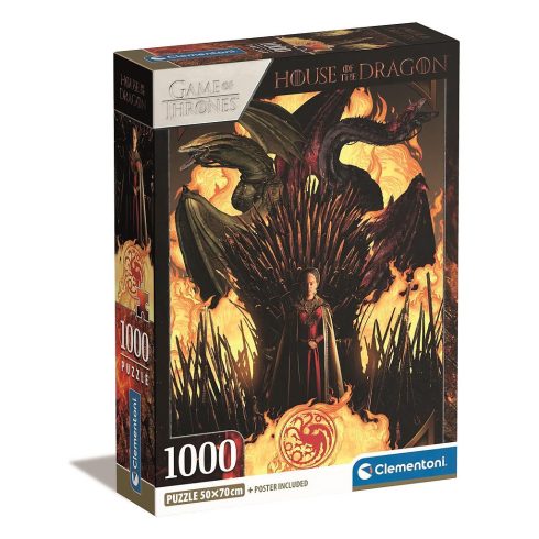 Sárkányok Háza Throne 1000 db-os puzzle Clementoni