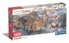 Karácsonyi falu Getting Ready 1000 db-os panorama puzzle Clementoni