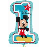 Disney Mickey Első születésnap fólia lufi 71 cm