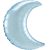 Pastel Blue Crescent szatén hold fólia lufi 66 cm