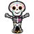 Halloween Day of the Dead fólia lufi 86 cm