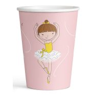 Balett, Balerina Little Dancer papír pohár 8 db-os 250 ml