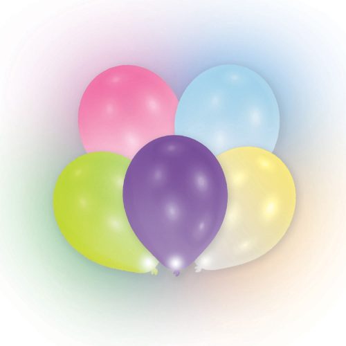 Színes Colorful világító LED léggömb, lufi 12 db-os 11 inch (27,5 cm)