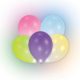 Színes Colorful világító LED léggömb, lufi 12 db-os 11 inch (27,5 cm)