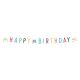 Konfettis Colorful Happy Birthday 18 felirat 180 cm