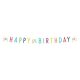 Konfettis Colorful Happy Birthday 21 felirat 180 cm