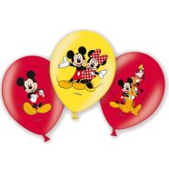   Disney Mickey Friends léggömb, lufi 6 db-os 11 inch (27,5cm)