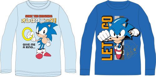 Sonic a sündisznó Ring gyerek hosszú ujjú póló, felső 4 - 12 év / 104  - 152 cm