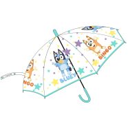 Bluey Star gyerek átlátszó félautomata esernyő Ø74 cm