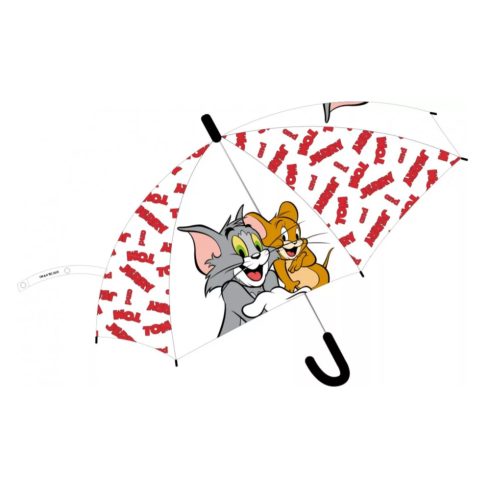 Tom és Jerry gyerek félautomata átlátszó esernyő Ø74 cm 