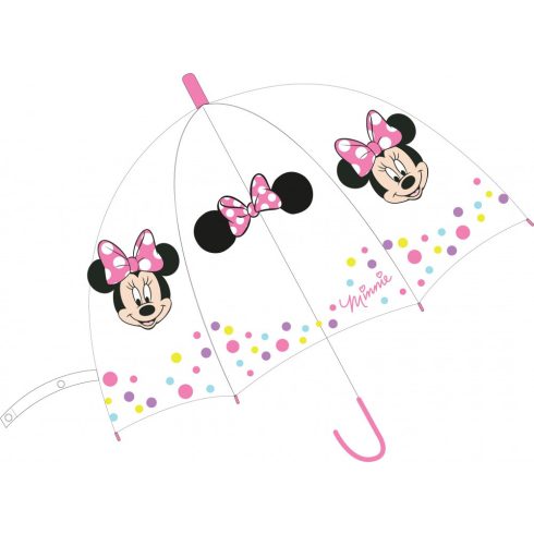 Disney Minnie Gyerek átlátszó félautomata esernyő Ø68 cm