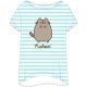 Pusheen Striped női rövid hálópóló XS