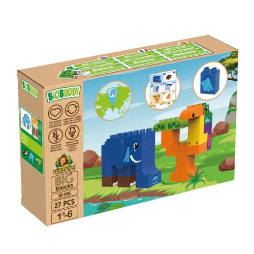 BiOBUDDi BB-0106 | bio építőjáték | Dzsungel - 100% kompatibilis minden más kedvelt márkával