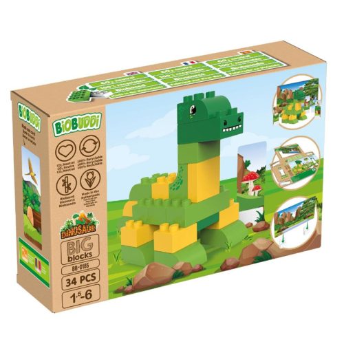 BiOBUDDi BB-0185 | bio építőjáték | Brontosaurus - 100% kompatibilis minden más kedvelt márkával