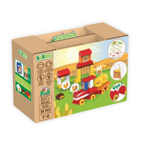 BiOBUDDi BB-0243 | bio építőjáték | Gabonafarm - 100% kompatibilis minden más kedvelt márkával
