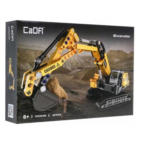 CaDA C65003W - Markológép -Exkavátor - 100% technic-kompatibilis építőjáték