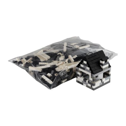 Q-BRiCKS | 1000 db-os többszínű, 100% kompatibilis építőkocka készlet | házak