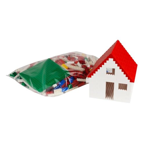 Q-BRiCKS | 1000 db-os többszínű, 100% kompatibilis építőkocka készlet | klasszikus házak