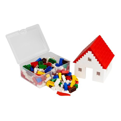 Q-BRiCKS | 250 db-os többszínű, 100% kompatibilis építőkocka készlet | házikó