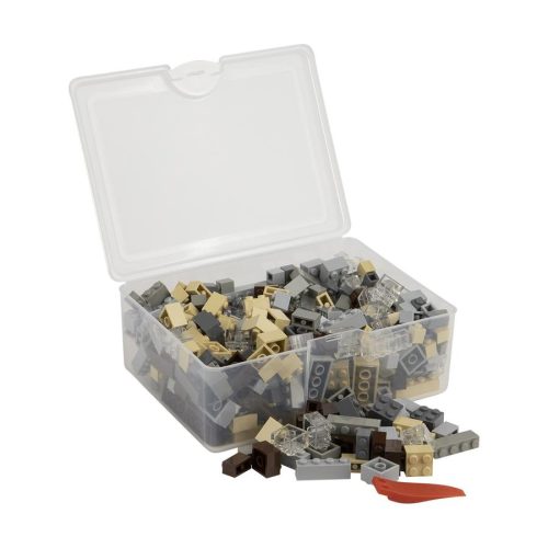 Q-BRiCKS | 300 db-os vegyes, 100% kompatibilis építőkocka készlet anyag színekben (alapkockák)