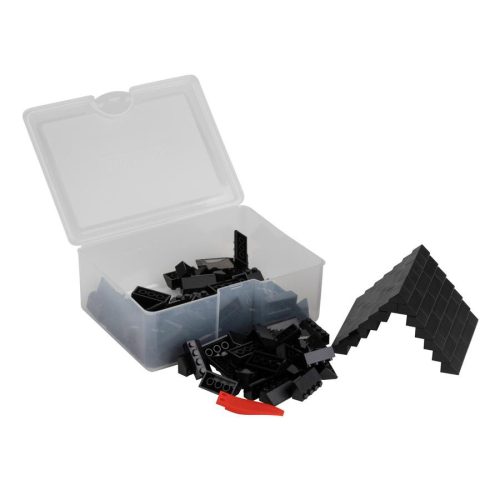 Q-BRiCKS | 150 db-os, 100% kompatibilis építőkocka készlet | fekete tetőelemek