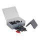 Q-BRiCKS | 150 db-os, 100% kompatibilis építőkocka készlet | sötétszürke tetőelemek
