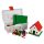 Q-BRiCKS | 400 db-os, 100% kompatibilis építőkocka készlet | házikó alapszínekben